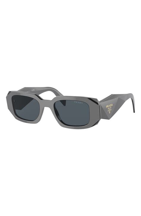 prada sunglass pilot women|prada 51mm rectangular sunglasses.